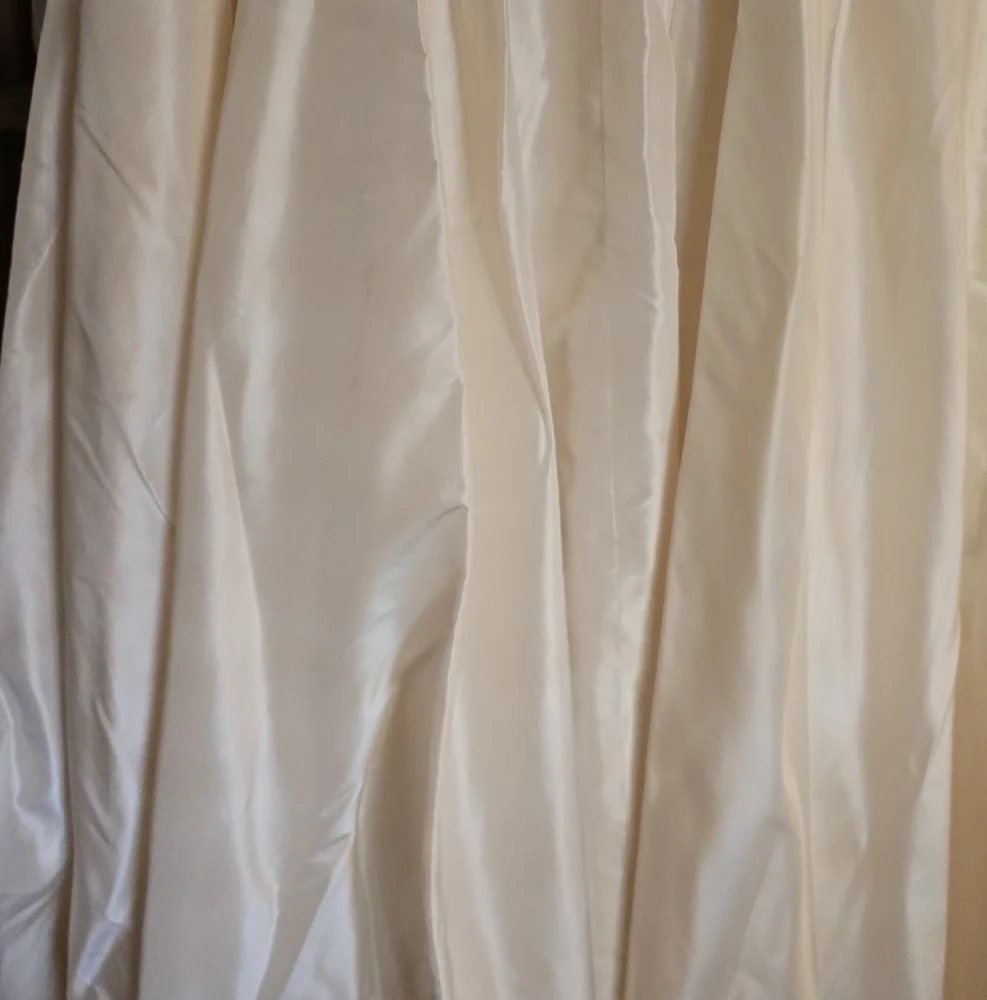 Priscilla of Boston Wedding Gown 50s Raw Silk, Pearl & Sequin Embellished, Small